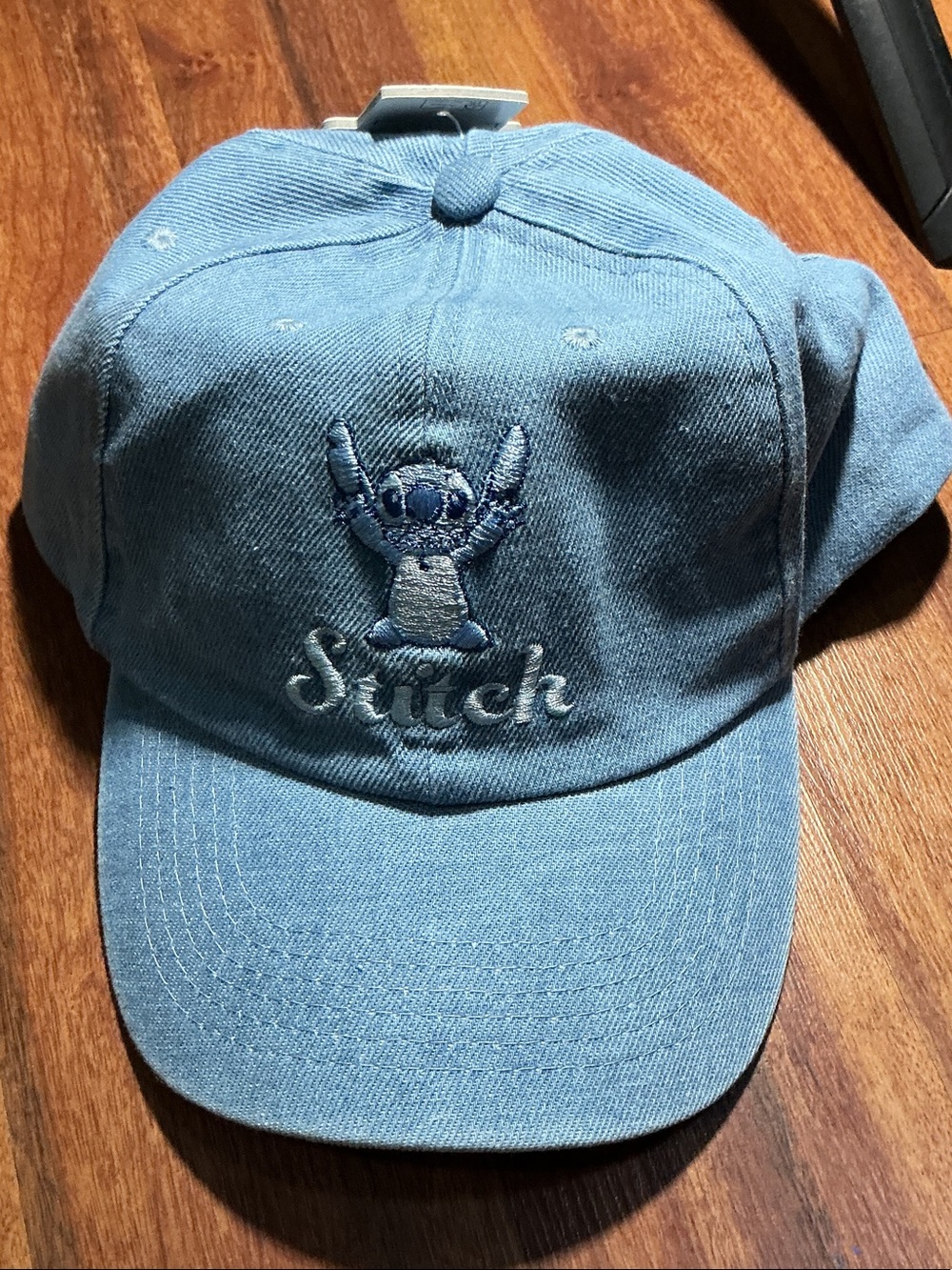 Stitch Light Blue Embroidered Baseball Cap nwt baby blue unisex